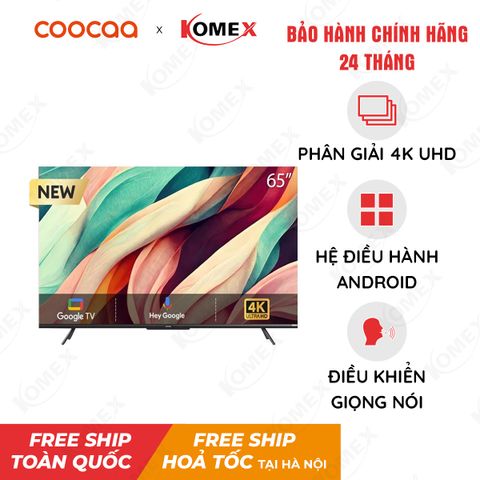 Smart Tivi Ultra HD 4K Coocaa 65 Inch (65V8) - Hệ điều hành Google TV