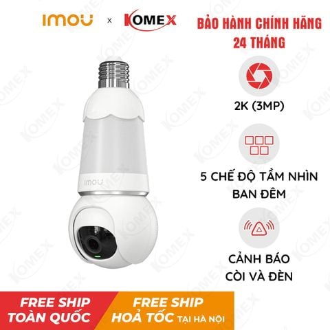 Camera Wifi IMOU trong nhà bóng đèn 3MP IPC-S6DP-3M0WEB