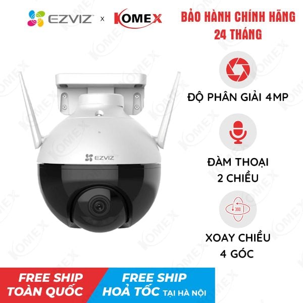 Camera Wifi EZVIZ ngoài trời 4MP 2K C8WC4MP