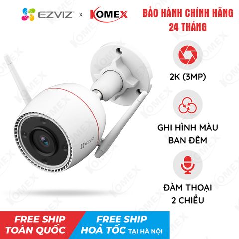 Camera Wifi EZVIZ ngoài trời 3MP 2K H3C3MP
