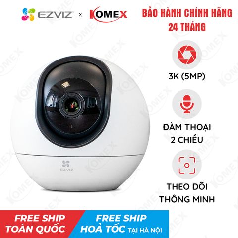 Camera Wifi EZVIZ quay quét trong nhà 5MP 3K H6
