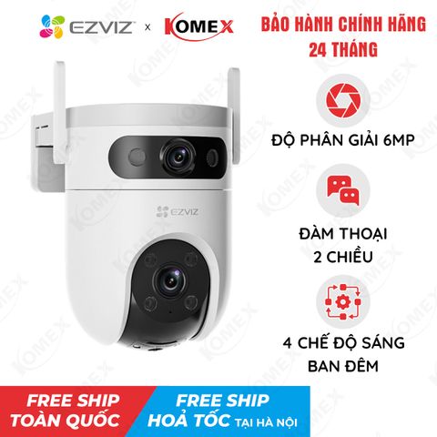 Camera IP WiFi 2 Mắt EZVIZ H9C 6MP Ngoài trời Thông Minh