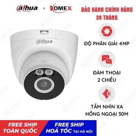 Camera IP Wifi trong nhà DAHUA có màu ban đêm DH-T4A-PV 4MP
