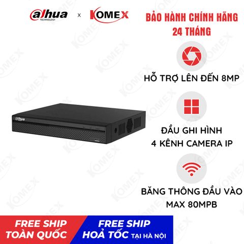 Đầu ghi hình IP 4 kênh DAHUA DHI-NVR1104HS-S3/H