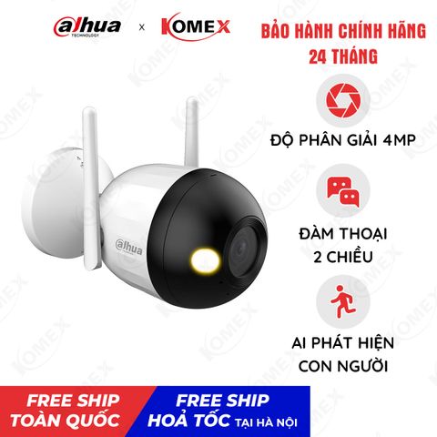 Camera IP Wifi ngoài trời DAHUA có màu ban đêm 4MP DH-F4C-LED