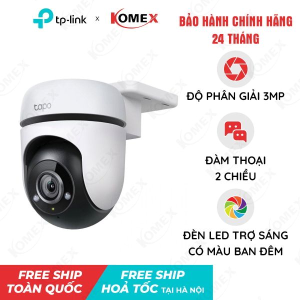 Camera IP Wifi ngoài trời TP-LINK quay quét Tapo C510W 3MP