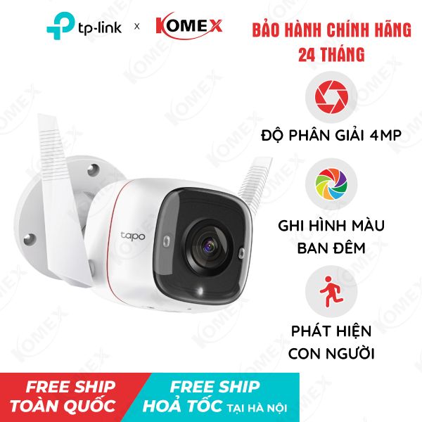 Camera IP Wifi ngoài trời TP-LINK cố định Tapo C325WB 4MP