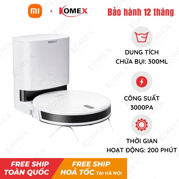 Robot hút bụi lau nhà Xiaomi Lydsto TJ-W – Tự động giặt, sấy khăn, tự động đổ rác