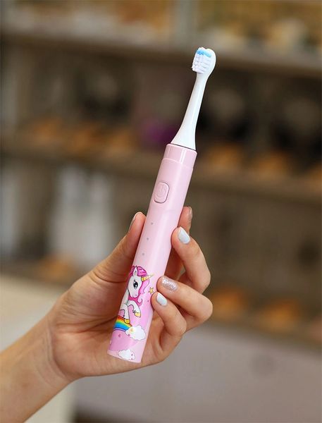 Bàn chải điện trẻ em BOMIDI KL03 - Lông chải mềm mịn, bảo vệ nướu