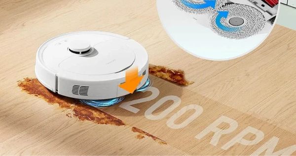 Robot hút bụi lau nhà Xiaomi X20+ - Lực hút 6000Pa, công nghệ xoay kép 360 độ tự động giặt sấy