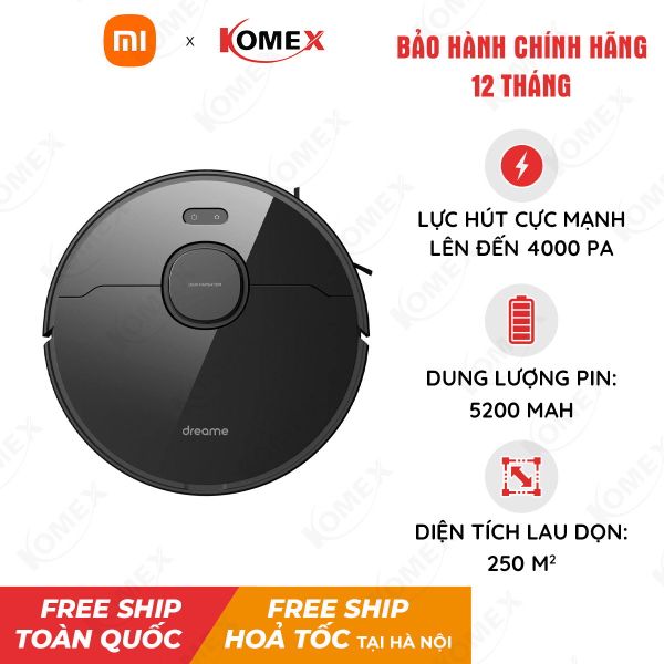 Robot Hút Bụi Lau Nhà Dreame D9 Max - Lực hút 4000 Pa đánh bay mọi vết bẩn