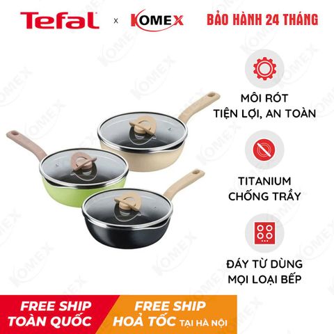 Chảo nồi Tefal có nắp đa năng 3  trong 1 - 22cm