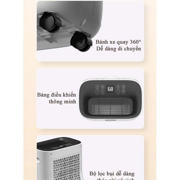 Máy hút ẩm và lọc không khí Tiross TS8871-20 lít, Tiross TS886-12 lít