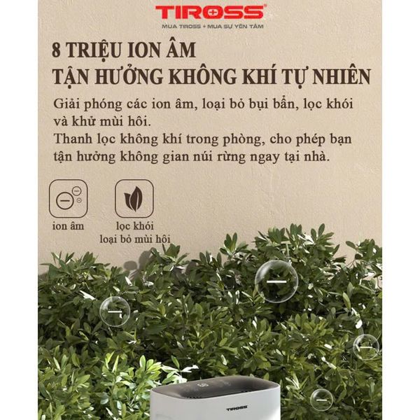 Máy hút ẩm và lọc không khí Tiross TS8871-20 lít, Tiross TS886-12 lít