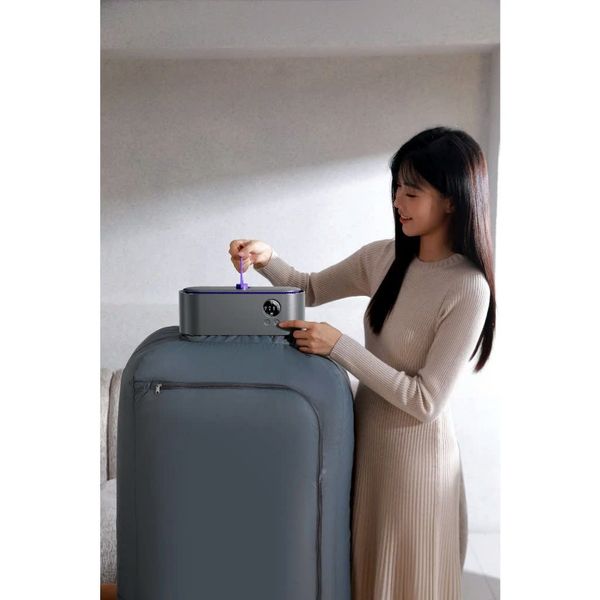 Máy sấy quần áo gấp gọn TIROSS TS8832 - Công suất 600W, Chức năng đèn UV diệt khuẩn, Hẹn giờ