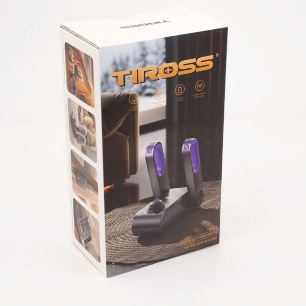 Máy sấy giày mini gấp gọn TIROSS TS8831, Công suất 120W Khử khuẩn và mùi hôi, Hẹn giờ, Sấy cực nhanh