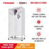 Tủ sấy quần áo vuông có đèn UV diệt khuẩn TIROSS TS883, Công suất 1200W, 15 Kg
