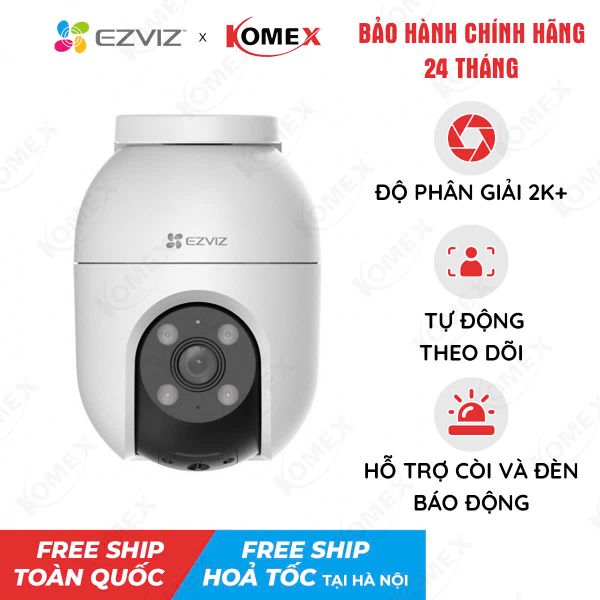 Camera WiFi EZVIZ Ngoài trời C8C 2K+ 4MP, quay quét thông minh
