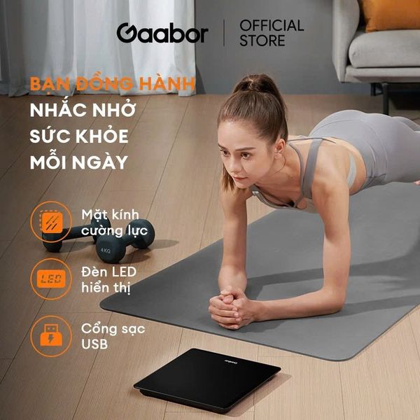 Cân điện tử thông minh gaabor GWS-M01A màn hình led
