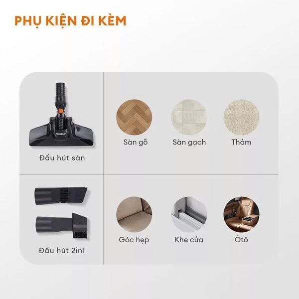 Máy hút bụi cầm tay Gaabor VCW16M-BK01A