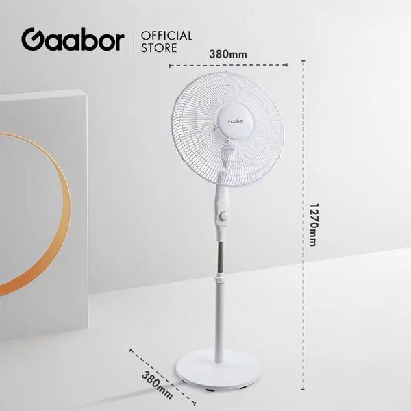 Quạt cây đứng Gaabor FM430M-WH05A xoay tự động tuần hoàn có 3 chế độ gió tùy chỉnh