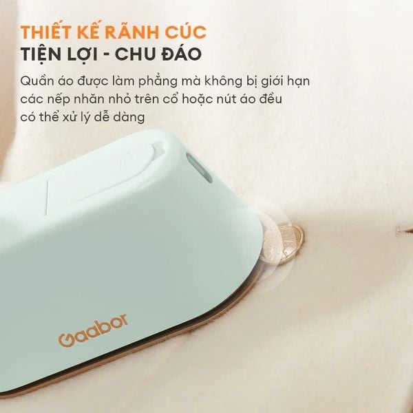 Bàn ủi hơi nước cầm tay 2 trong 1 Gaabor HM-M01A bàn là vừa ủi nước và khô gấp gọn du lịch tiện lợi