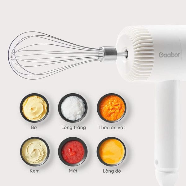 Máy đánh trứng đa năng Gaabor GE-M03D – tích hợp xay tỏi ớt gia vị