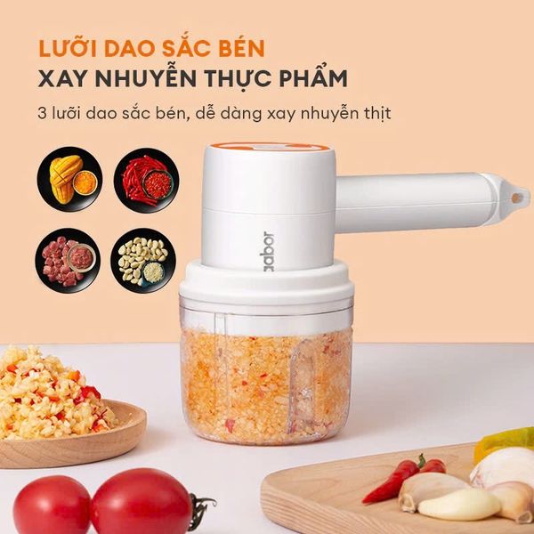 Máy đánh trứng đa năng Gaabor GE-M03D – tích hợp xay tỏi ớt gia vị