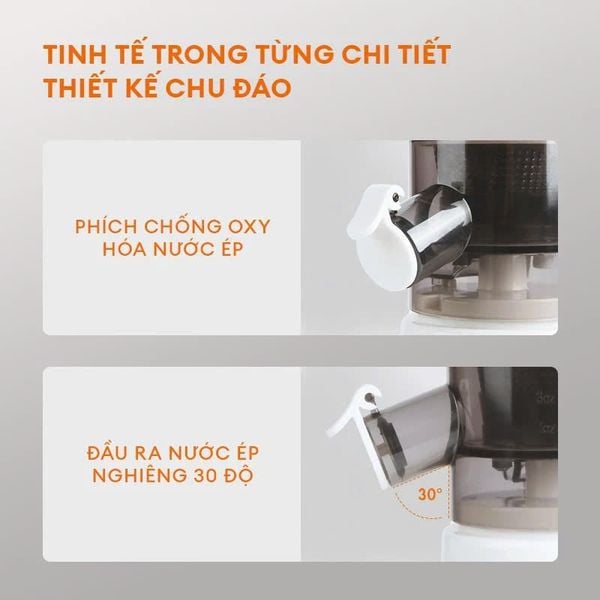 Máy ép chậm Gaabor FP1M-WH01A