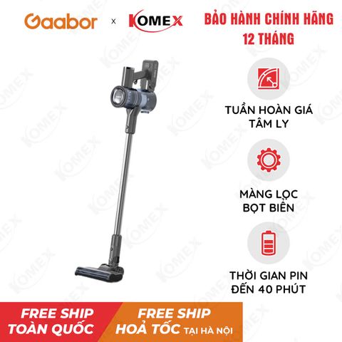 Máy hút bụi Gaabor VCL10E-BK01A dòng DEEP SEA cao cấp, pin Lithium tháo rời có đèn LED