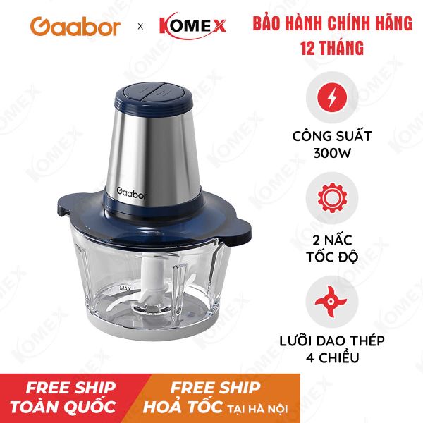 Máy xay thịt thực phẩm MG20M-BE01A Gaabor công suất 300W, cối thủy tinh, 4 lưỡi dao bén