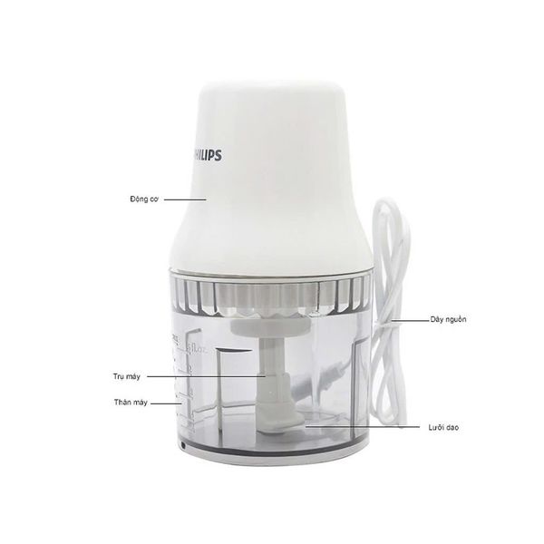 Máy xay thịt mini Philips HR1393 450W 0.5 lít