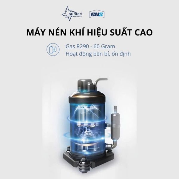 Máy hút ẩm có chức năng lọc không khí Suntec Wellness DryFix 20 Pro, dùng App, Diện tích 65m2, công suất 25 lít