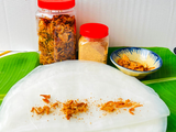  Combo Bánh tròn gạo, muối chay nhuyễn, hành phi 400gr 