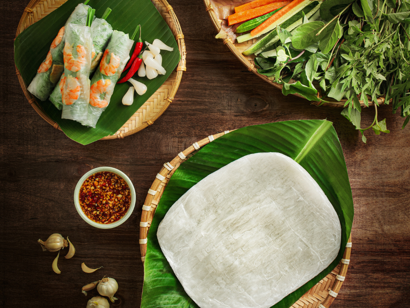 Bánh tráng cuốn phơi sương Tây Ninh Món ăn đặc sản của vùng đất miền Tây Nam Bộ