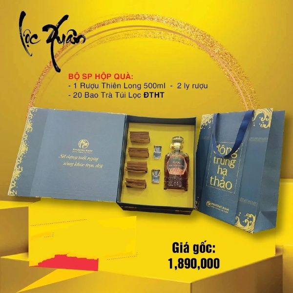  Hộp quà tặng sức khỏe Đông Trùng Hạ Thảo Phương Nam - Giftset 2 