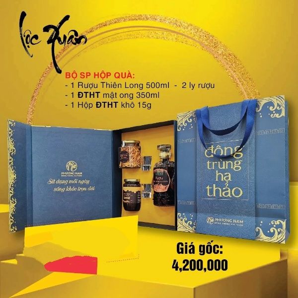  Hộp quà tặng sức khỏe Đông Trùng Hạ Thảo Phương Nam - Giftset 1 