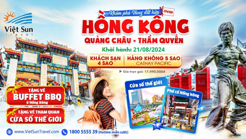 Tour Hồng Kông - Trung Quốc 5N4Đ  (KH: 21/08/2024)