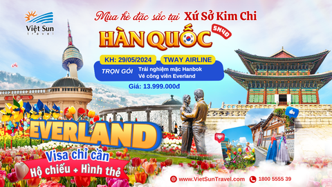 Tour Hàn Quốc 5N4Đ  (KH: 29/05/2024)