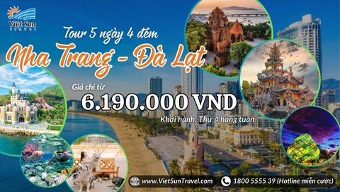 Tour Nha Trang - Đà Lạt 5N4Đ <br> (KH: Thứ 4 hàng tuần)