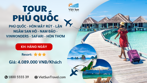 Tour Phú Quốc 4N3Đ <br> (KH: Hàng ngày)