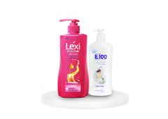 Combo Dầu Gội Lexi 630G Hồng Tặng Kèm 1 Sữa Tắm E100 520ML