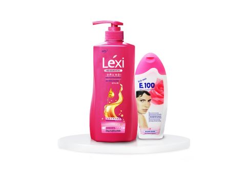 Combo Lexi 630g  + Sữa Tắm Trắng Da E100 200g