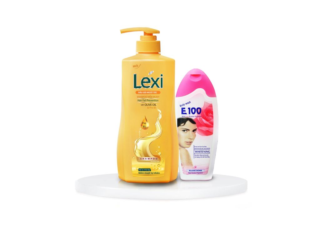 Combo Lexi 630g  + Sữa Tắm Trắng Da E100 200g