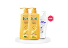 Combo 2 Dầu Gội Lexi 630G Vàng Tặng Kèm 1 Sữa Tắm E100