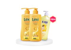 Combo 2 Dầu Gội Lexi 630G Vàng Tặng Kèm 1 Sữa Tắm E100