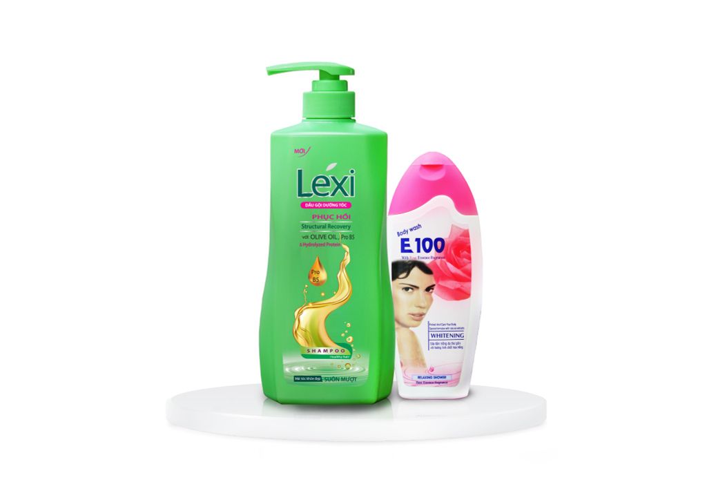 Combo Lexi 630g  + Sữa Tắm Trắng Da E100 200g