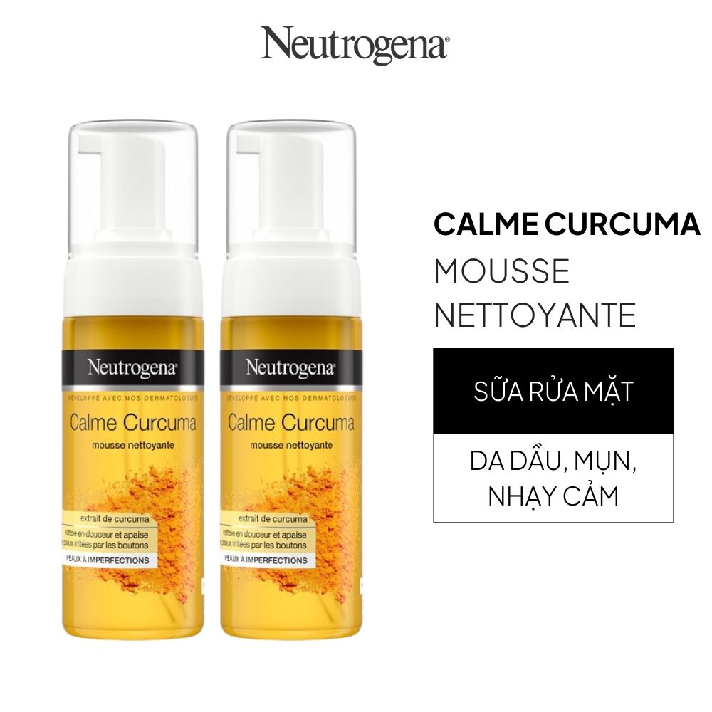 Sữa Rửa Mặt Nghệ Neutrogena Calme Curcuma Mousse Nettoyante 150ml – Mars  House