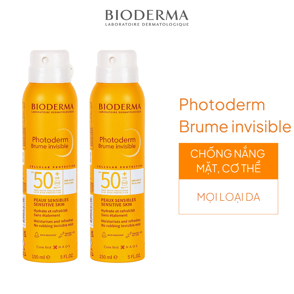  Xịt chống nắng Bioderma Photoderm Brume Invisible SPF 50+ 