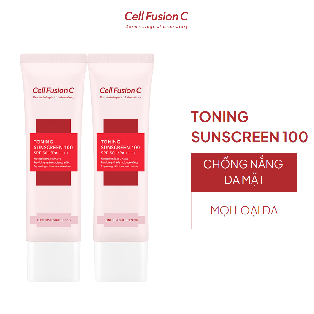  Kem Chống Nắng Bật Tone Da Cell Fusion C Toning Sunscreen 100 SPF50+/ PA++++ 50ml 